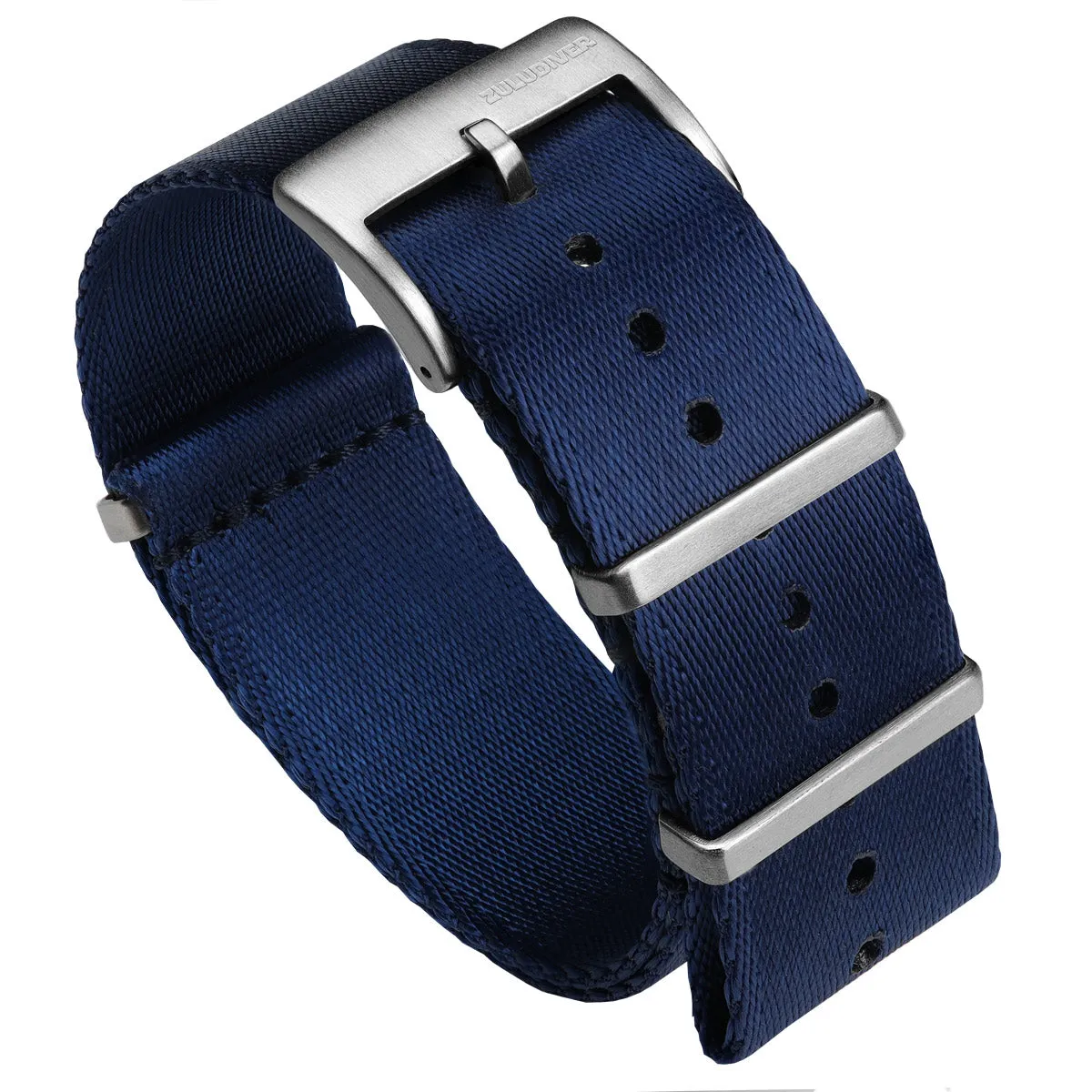 1973 British Military Watch Strap: ARMOURED RECON - Navy Blue, Satin