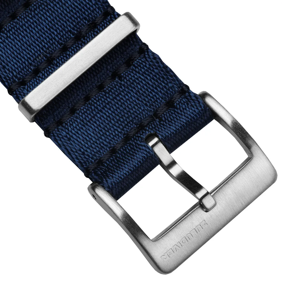 1973 British Military Watch Strap: ARMOURED RECON - Navy Blue, Satin