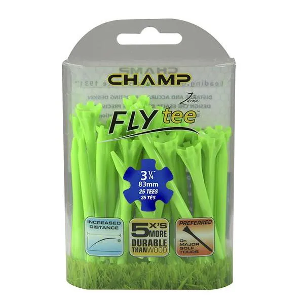 Champ Fly Tees 3.25" Plastic Golf Tees