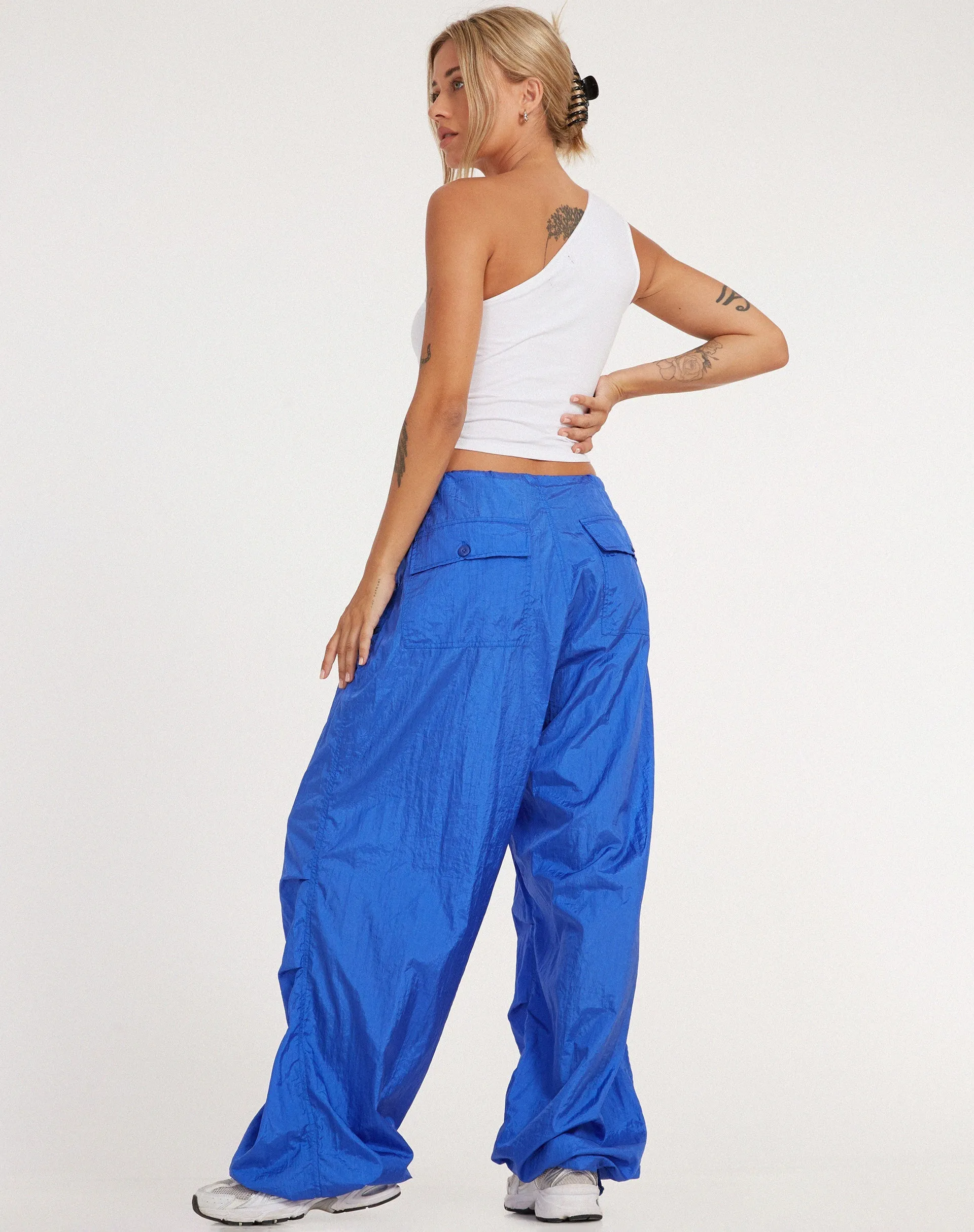 Chute Trouser in Parachute Cobalt Blue