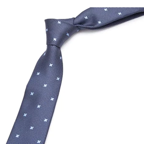 Classy Men Blue Blossom Skinny Tie