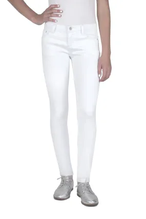 Diane - Basic Mid-Rise Skinny Jegging In White