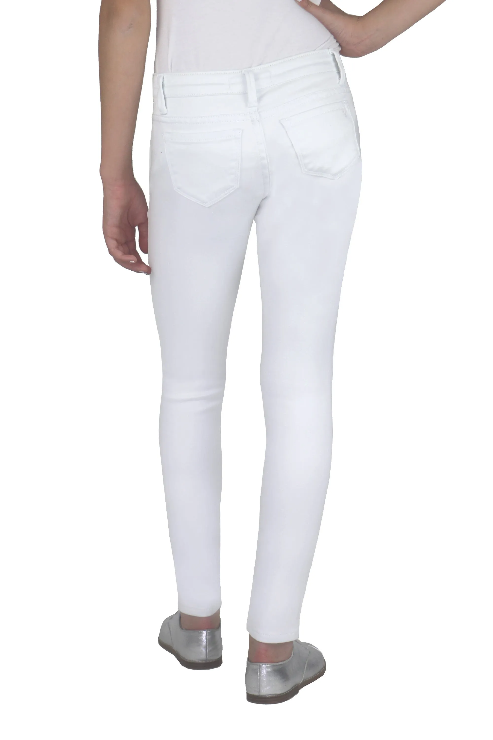 Diane - Basic Mid-Rise Skinny Jegging In White