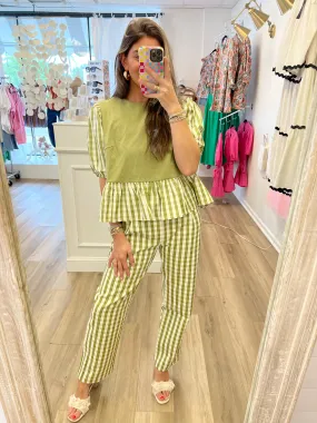 Go For It Gingham Trouser