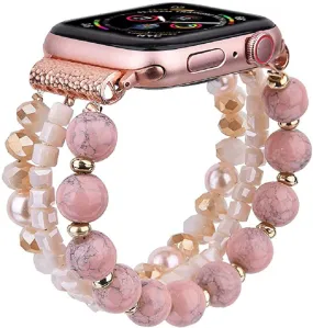 Handmade Beaded Pearl Band for Apple Watch-Assorted Colors