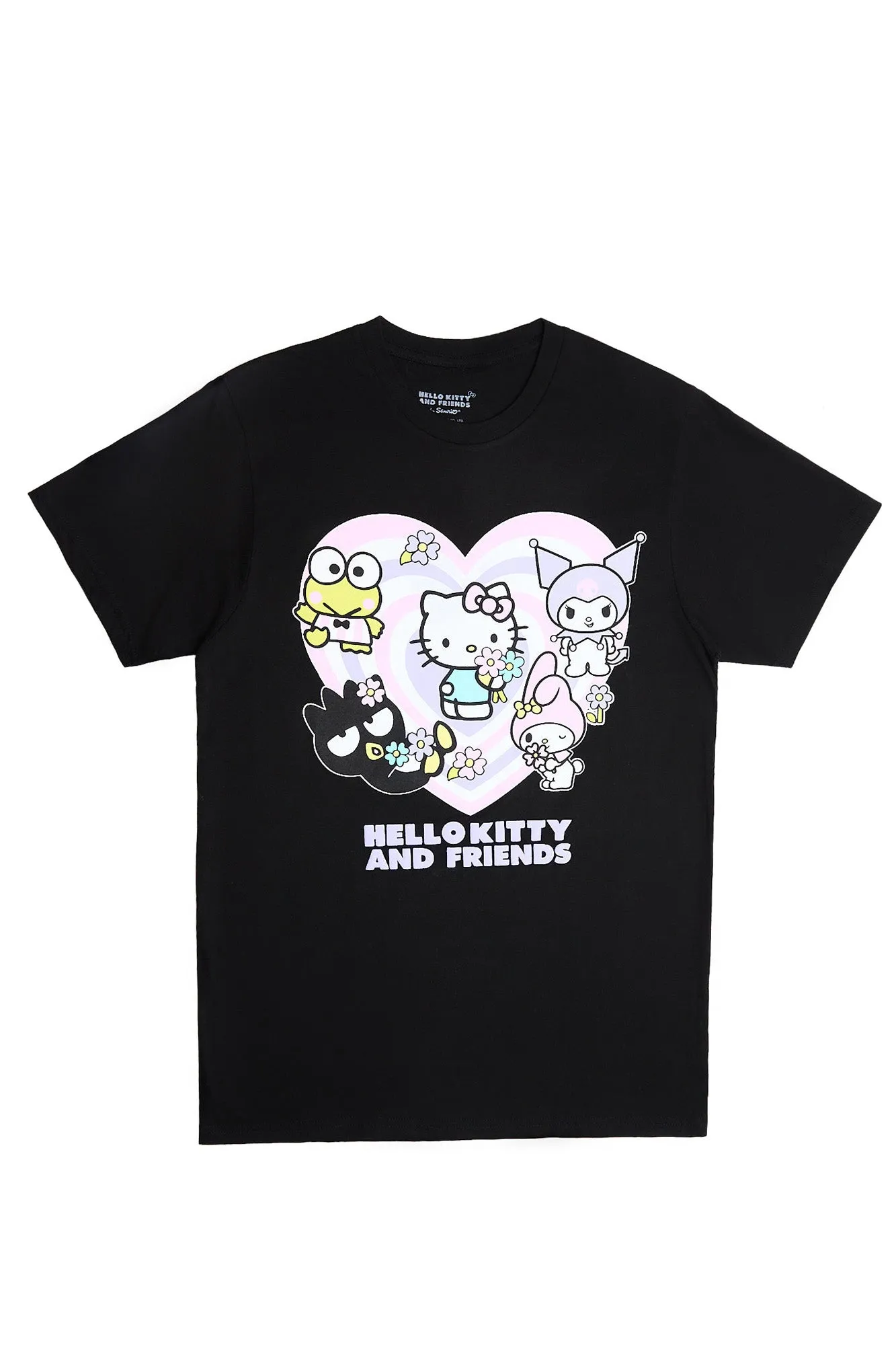 Hello Kitty And Friends Heart Graphic Relaxed Tee