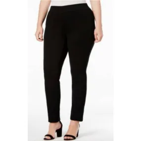 INC International Concepts Skinny Pull-On Pants Deep Black