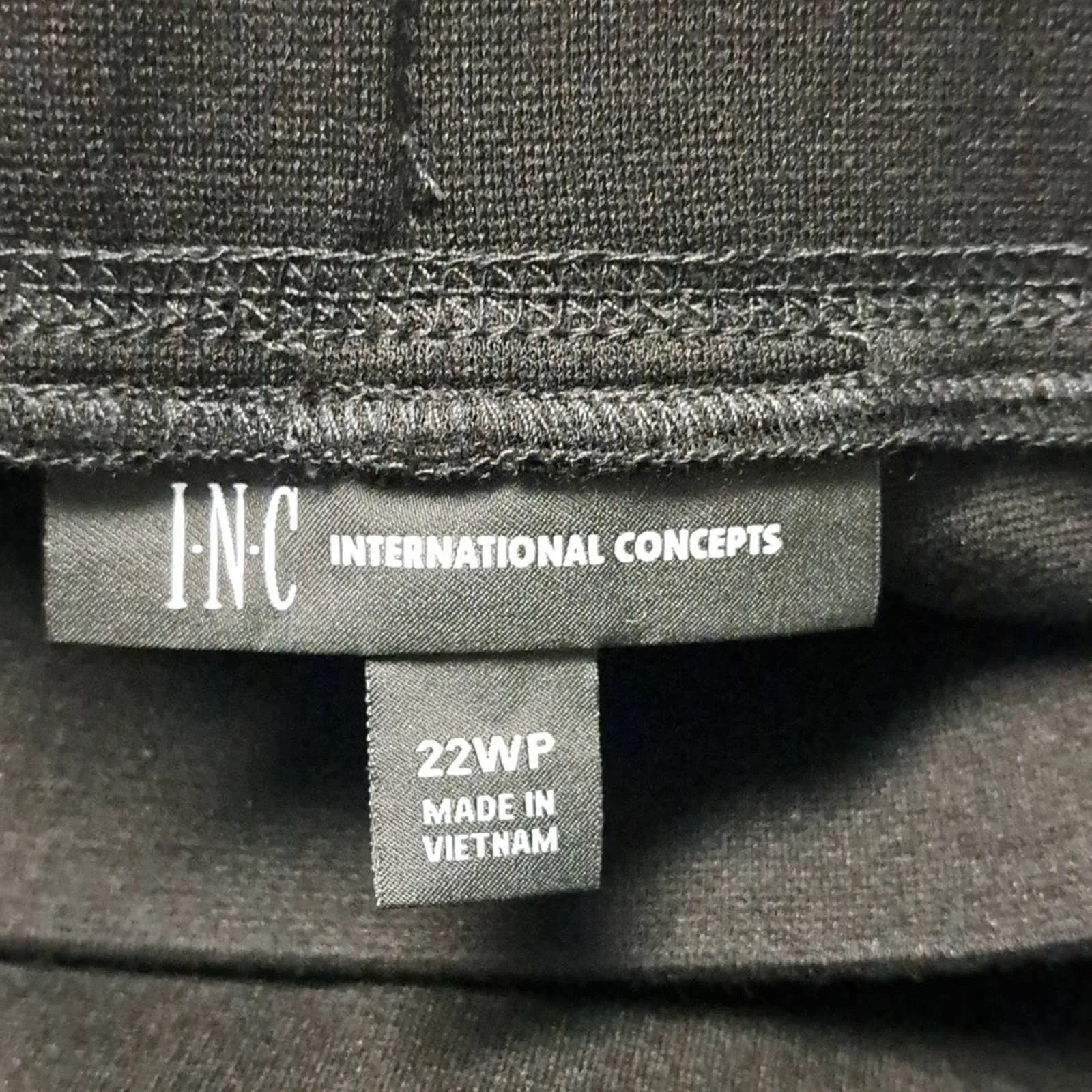 INC International Concepts Skinny Pull-On Pants Deep Black