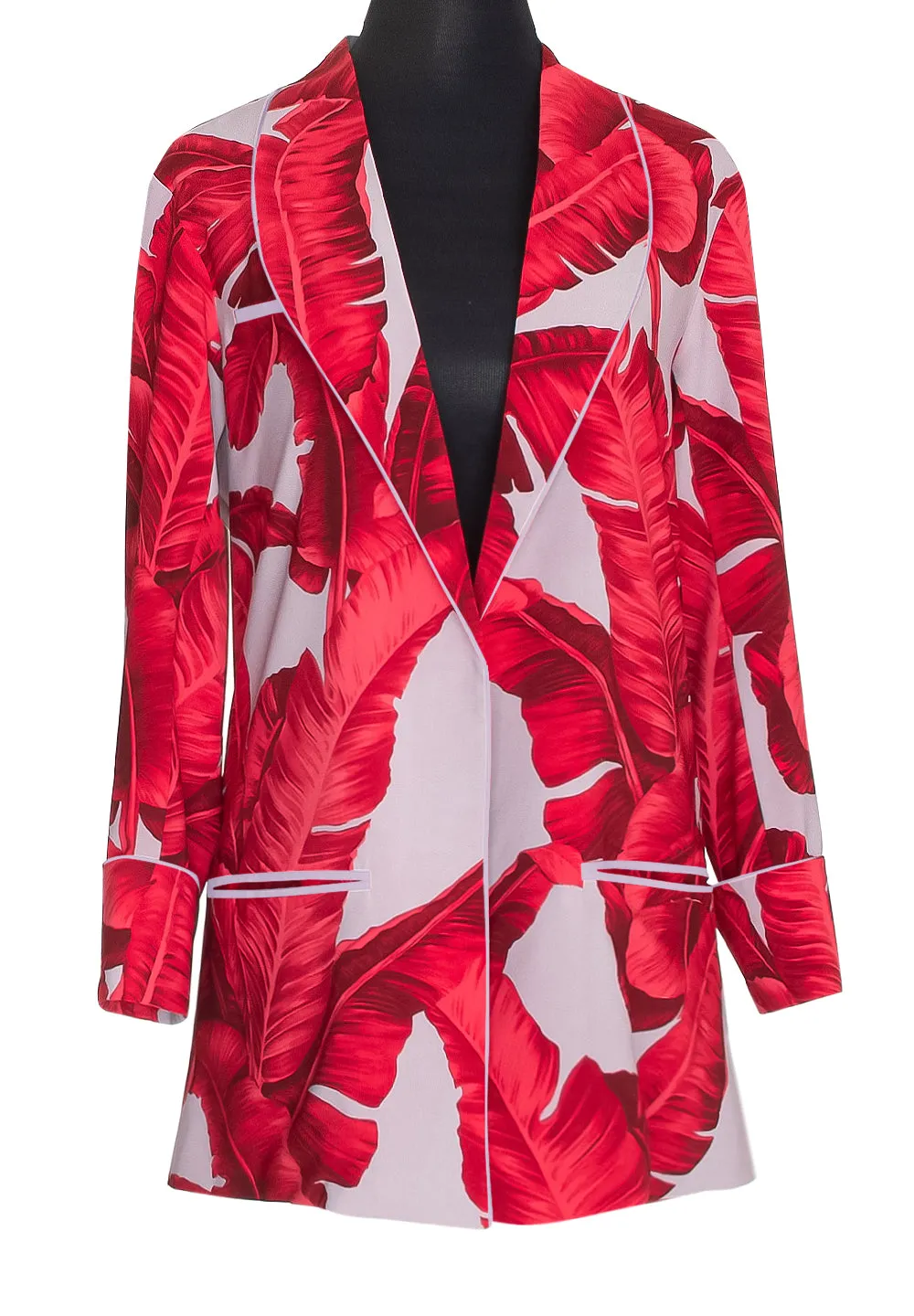 Jungle - Red / Grey Palm Blazer (Grey)