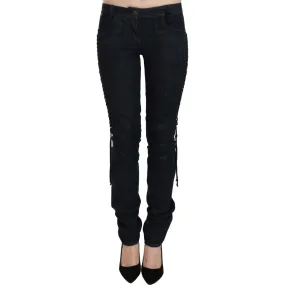 Just Cavalli Elegant Low Waist Skinny Trousers