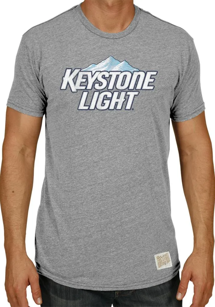 Keystone Light Brewing Company Retro Brand Vintage Beer Tri-Blend T-Shirt