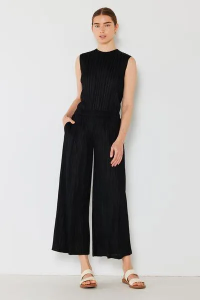 Marina West Pleated Wide-Leg Pants