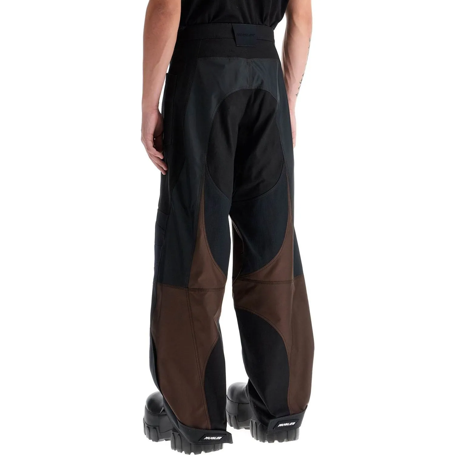 Mugler patchwork cargo pants with