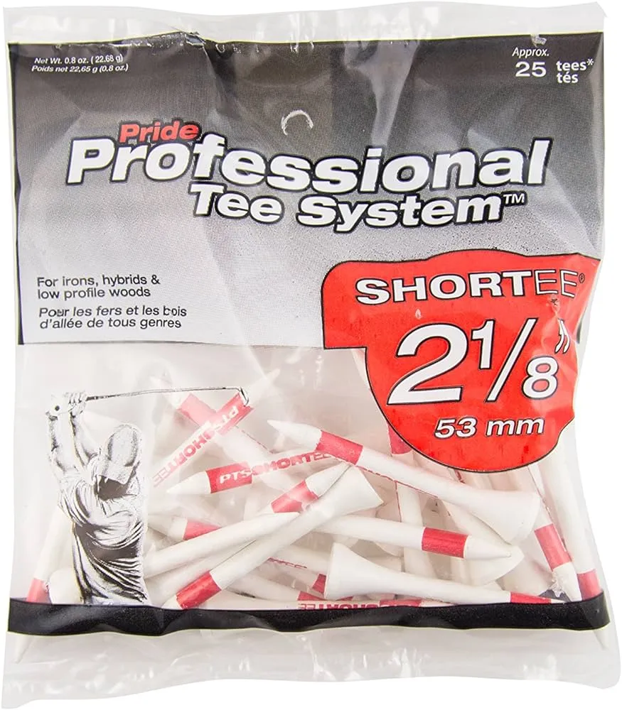 Pride Professional Tee System Wooden Tees - 25 pcs pack