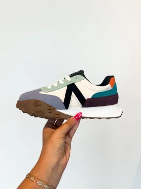 Retro Color Block Sneakers