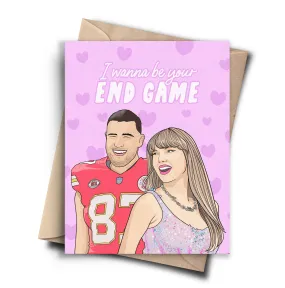 Taylor Swift Travis Kelce Valentine - Funny Anniversary Card