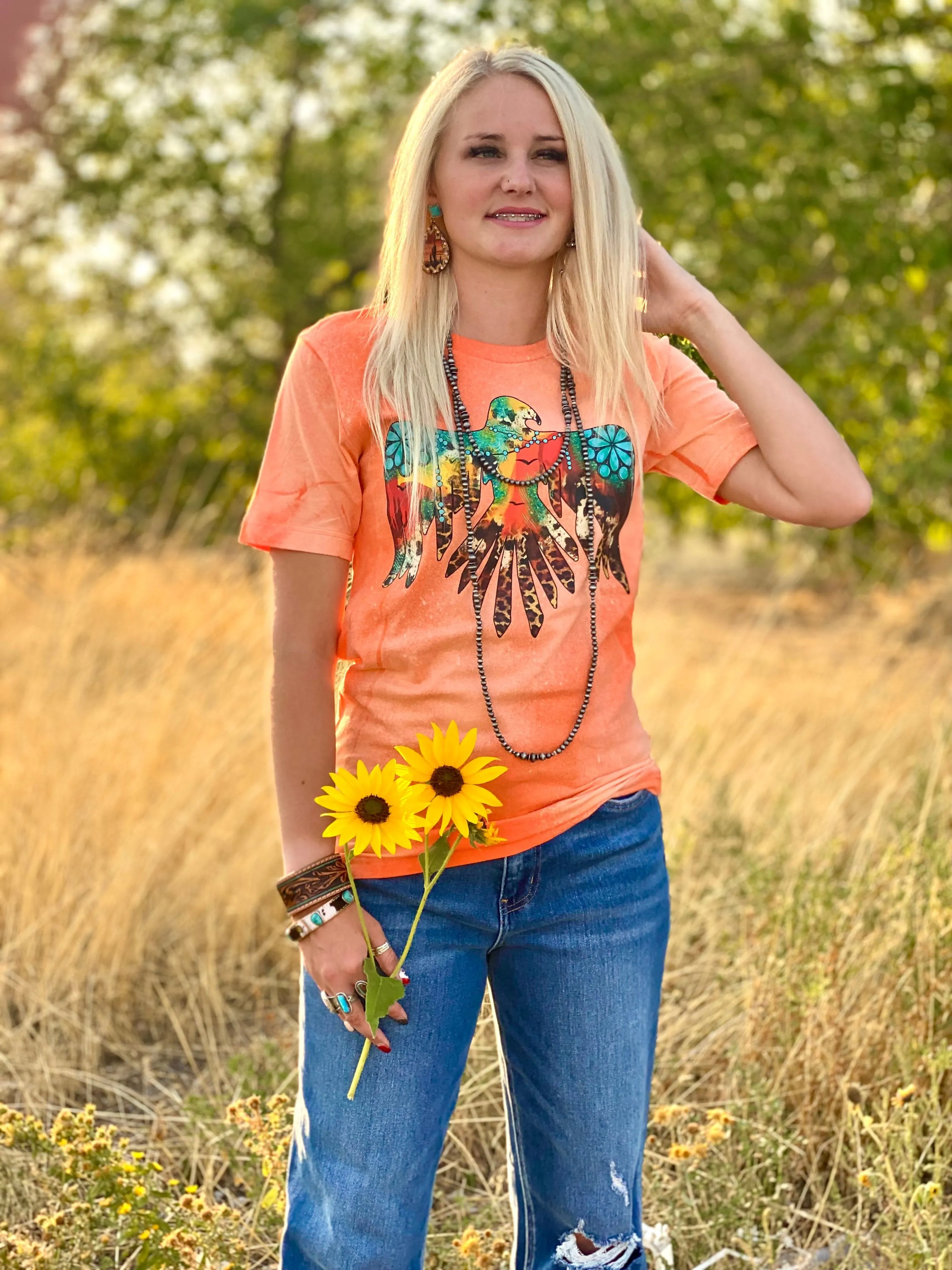 The Bleached Coral Summer Thunderbird Tee