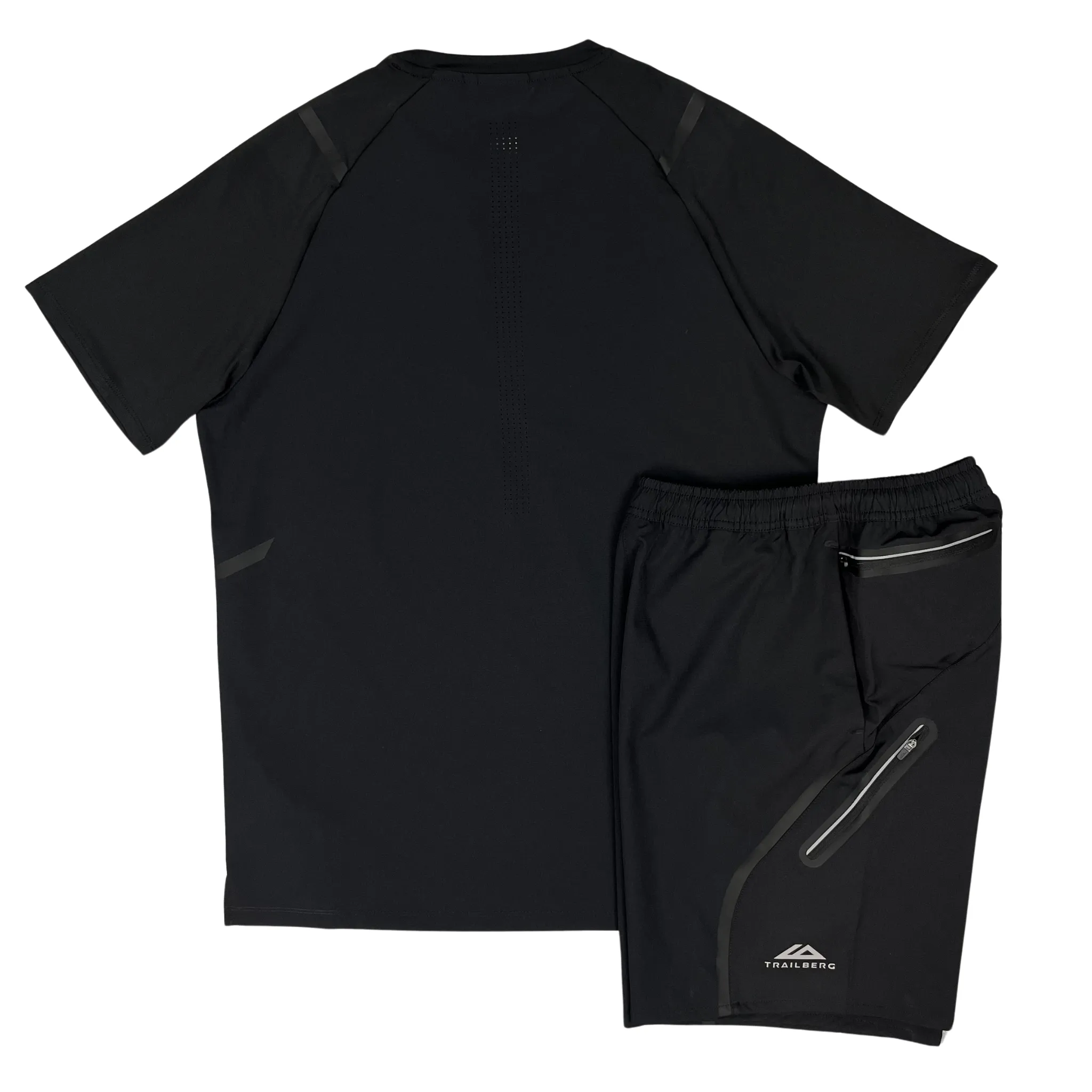 Trailberg Tech T-Shirt / Shorts Set - Black